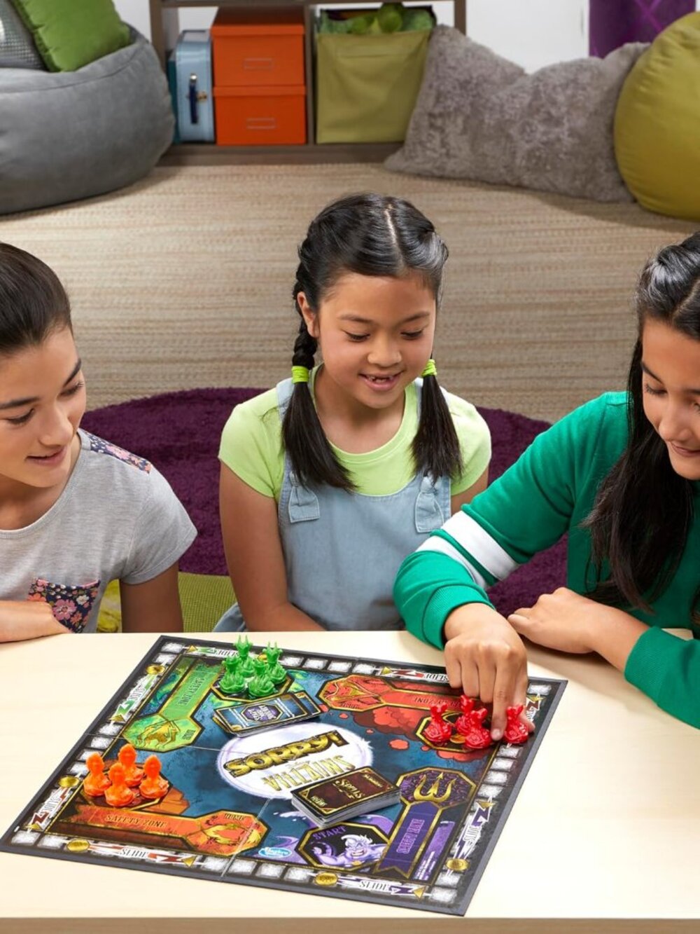 Gaming Sorry! Board Game: Disney Villains Edition Kids Game, Family Games for Ag - Picture 2 of 11
